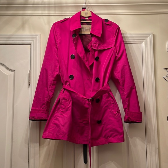 Burberry Jackets & Coats Burberry Raincoat With Metallic Belt Poshmark